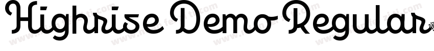 Highrise Demo Regular字体转换